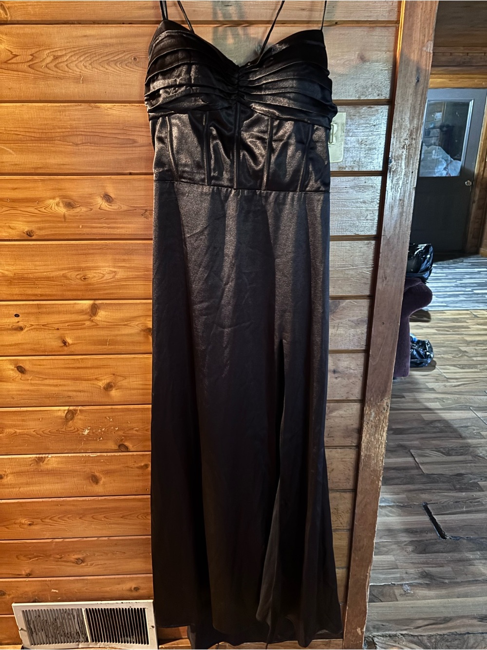 🖤 Black Corset Prom Dress – Size 15 🖤